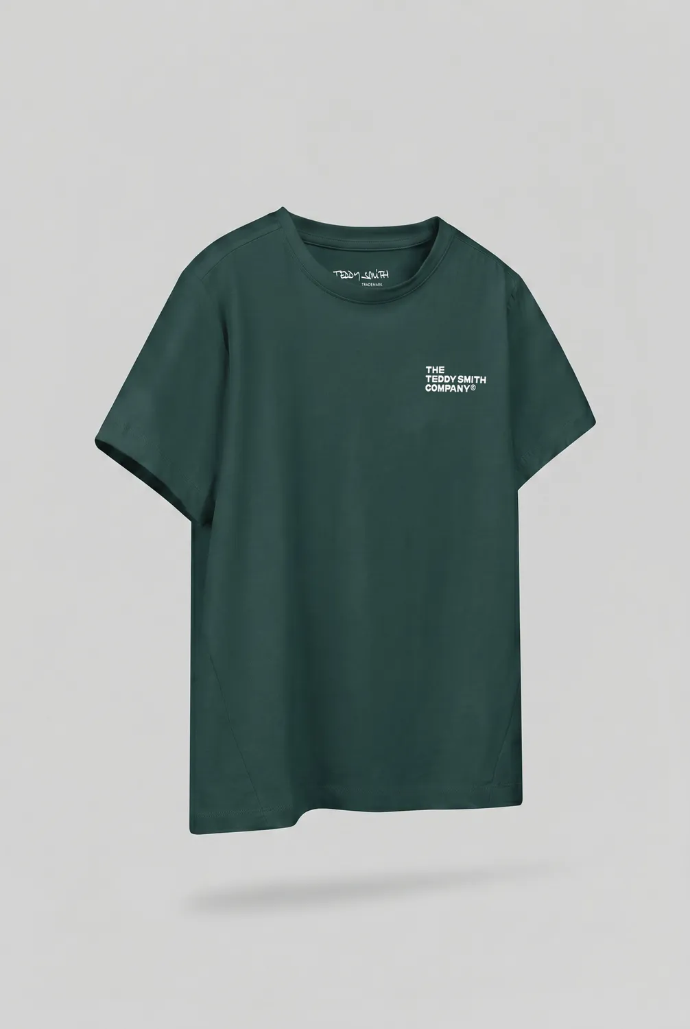 Teddy Smith T-Company t-shirt bambino verde elasticizzata slim