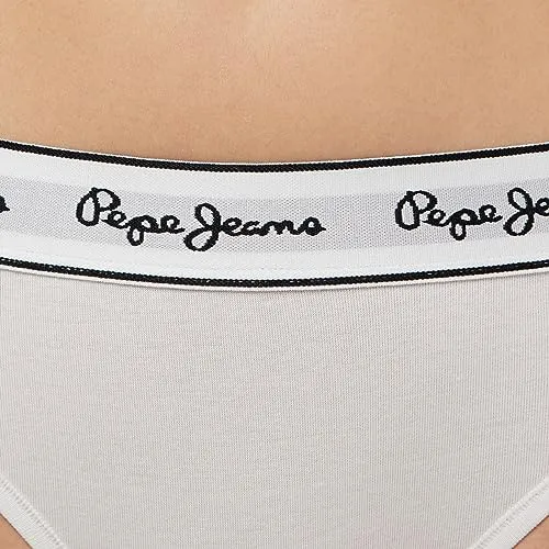Pepe Jeans Pepe Bikini Slip Donna S Cotone Pacco da 1