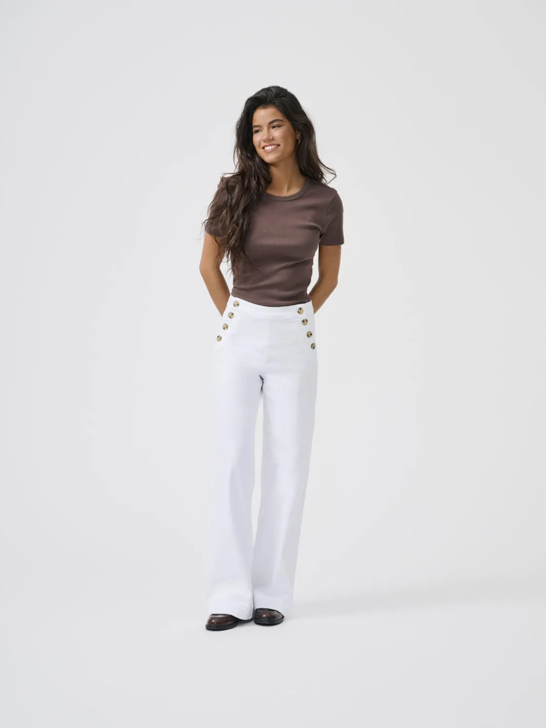 ONLY ONLMADISON jeans donna wide leg vita alta