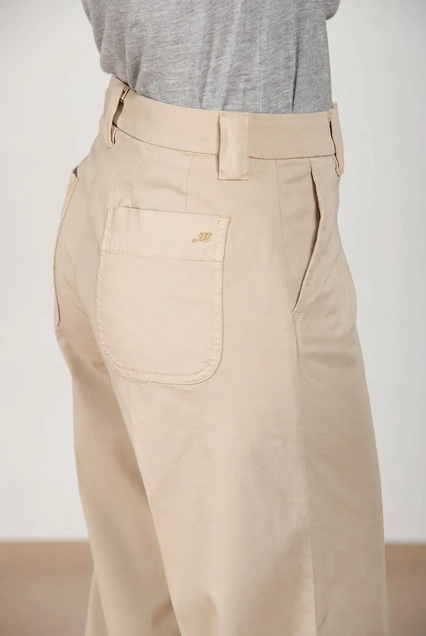 Mason's New York Studio Cropped chino donna burro