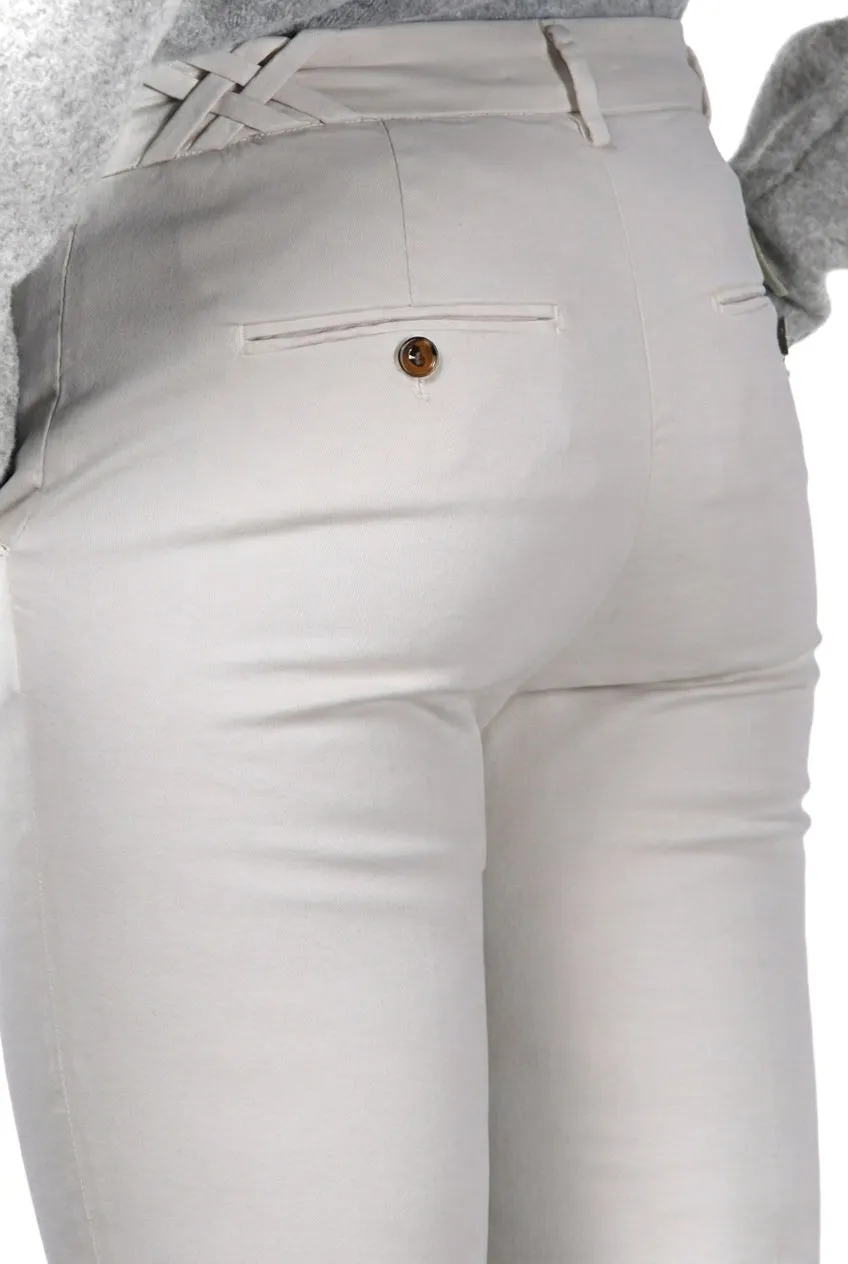Mason's New York Trumpet chino donna stucco slim