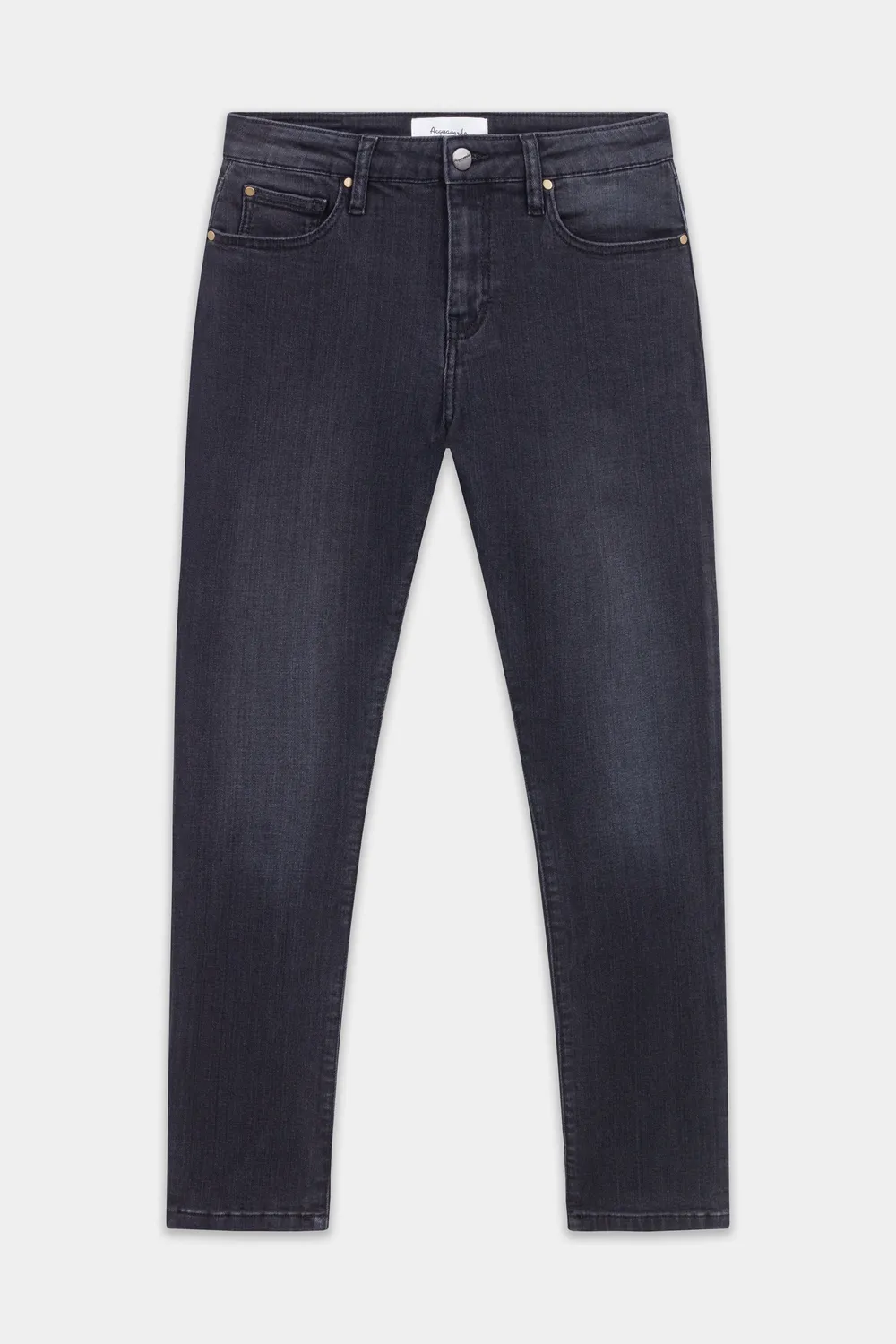 Acquaverde Crystal Jeans Slim Black Vintage