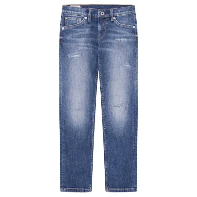 Pepe Jeans Cashed Repair Jr jeans bambino dritto