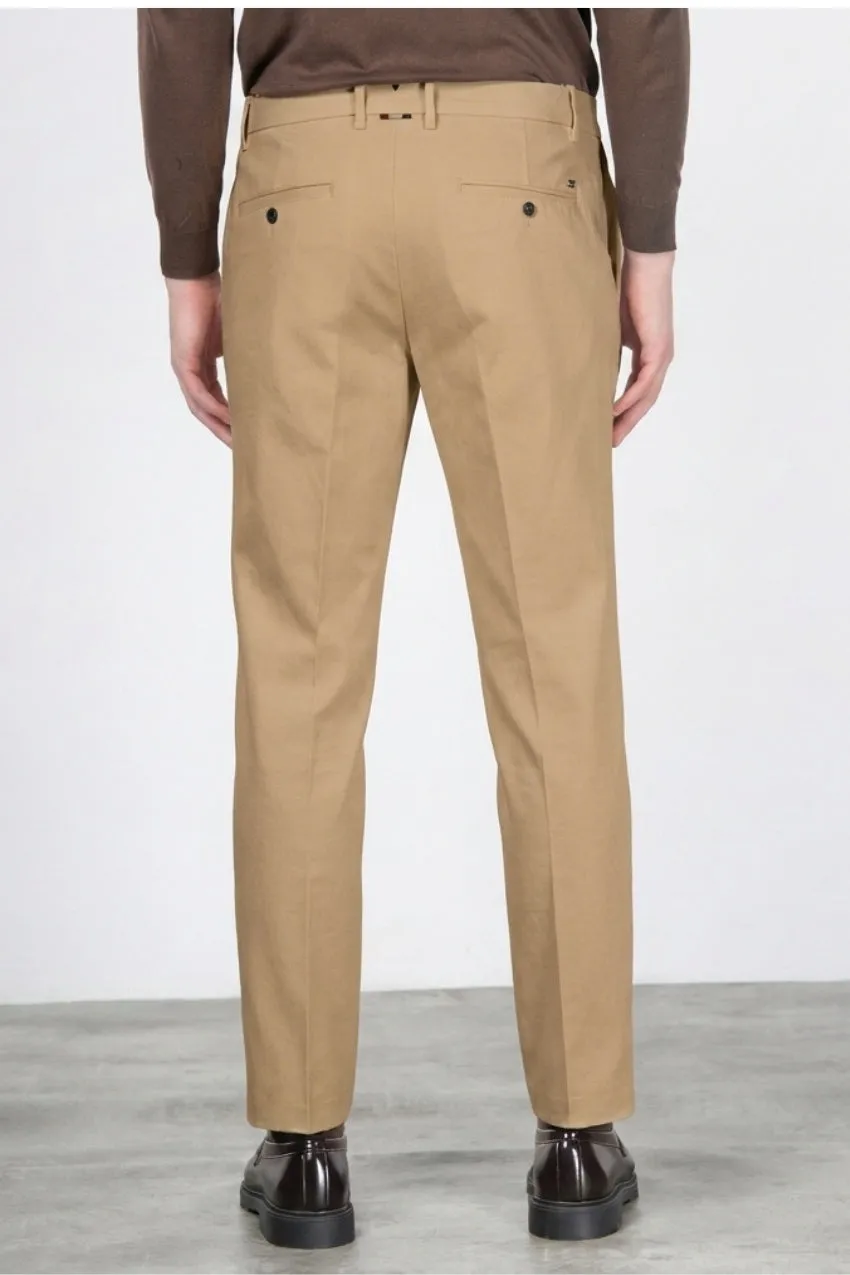 Mason's Paris pantalone chino beige scuro carrot fit