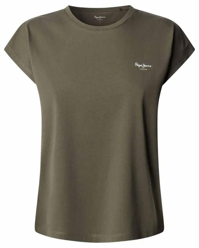 Pepe Jeans Bloom t-shirt donna corta bianca