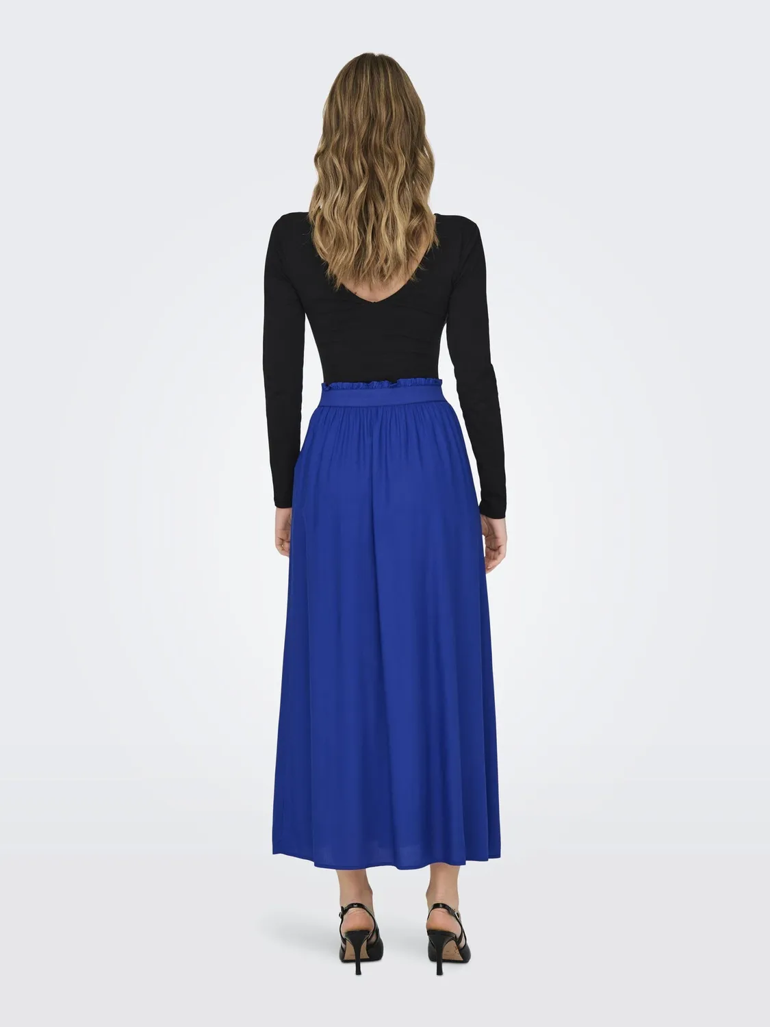 ONLY ONLPEMA Gonna Jeans Lunga Blu Night Sky
