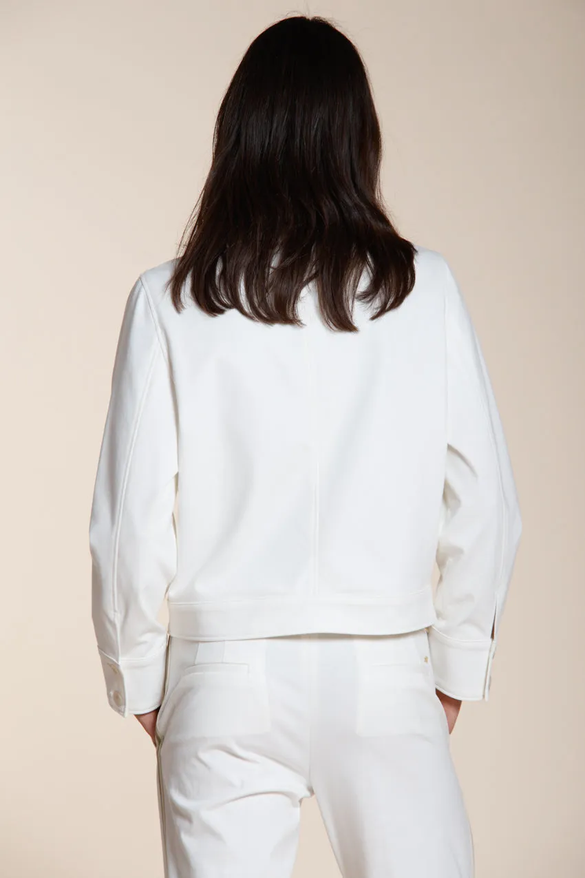 Mason's Odette Giacca Donna Bianco Jersey Athleisure