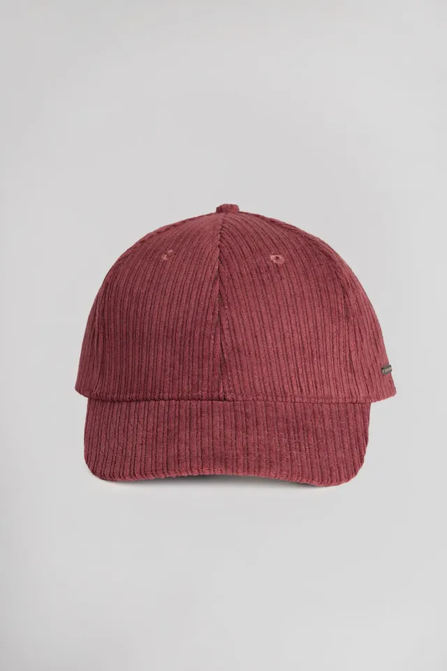 Teddy Smith C-Valou cappellino velluto bordeaux