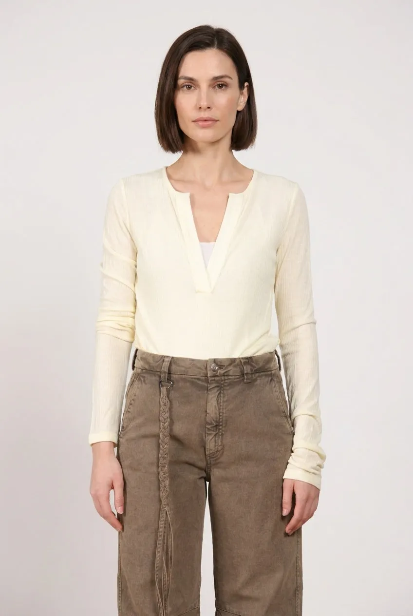 Mason's Valerie pantalone denim balloon donna beige