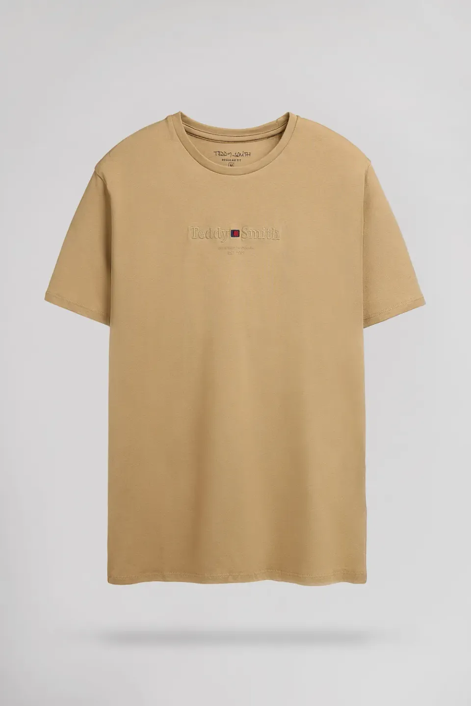 Teddy Smith T-Jim MC t-shirt uomo beige cotone