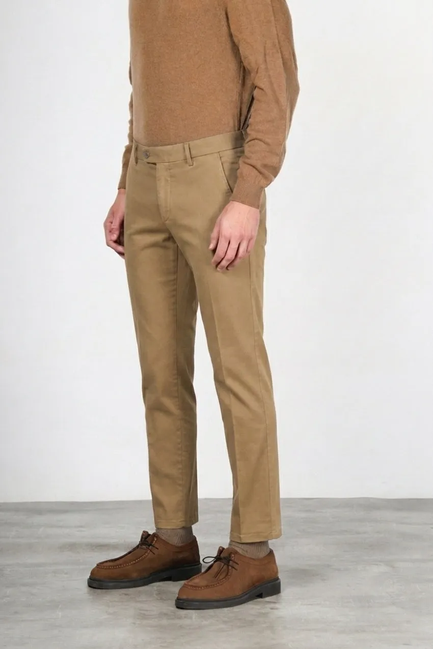 Mason's Torino Flex pantalone chino beige scuro raso