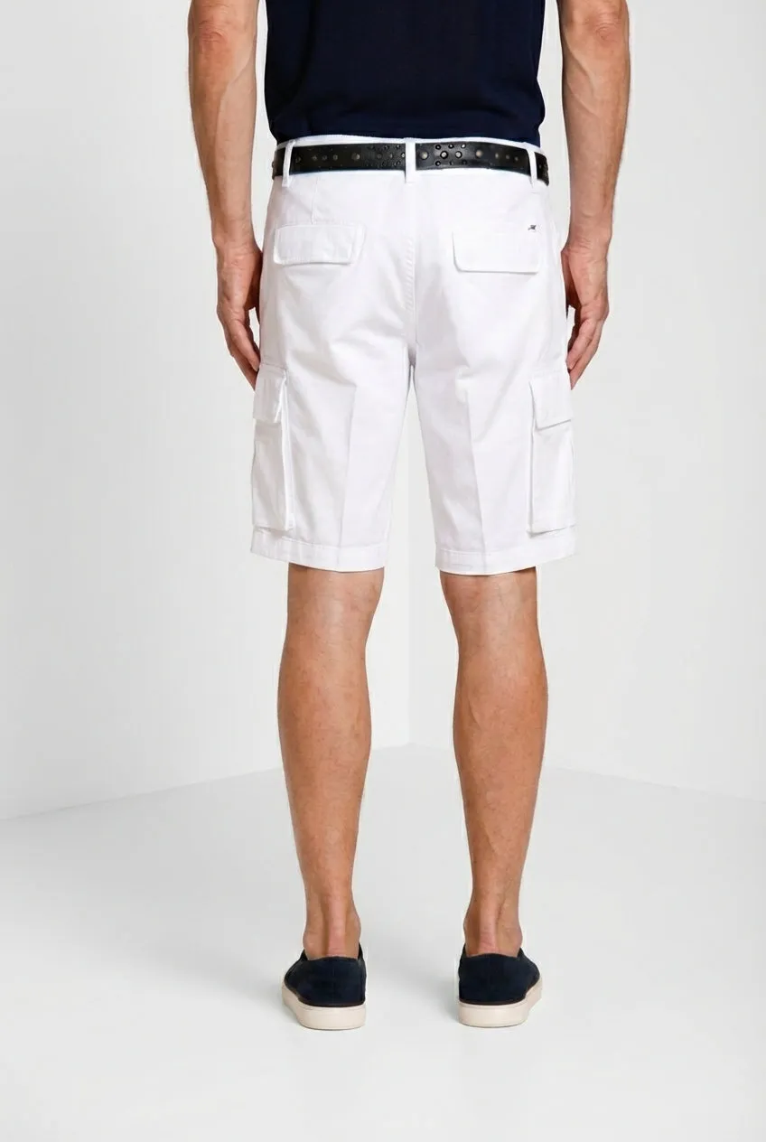 Mason's Chile Bermuda Cargo Uomo Bianco Slim Fit