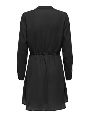 Only Onlcory vestito donna nero XS scollo V floreale