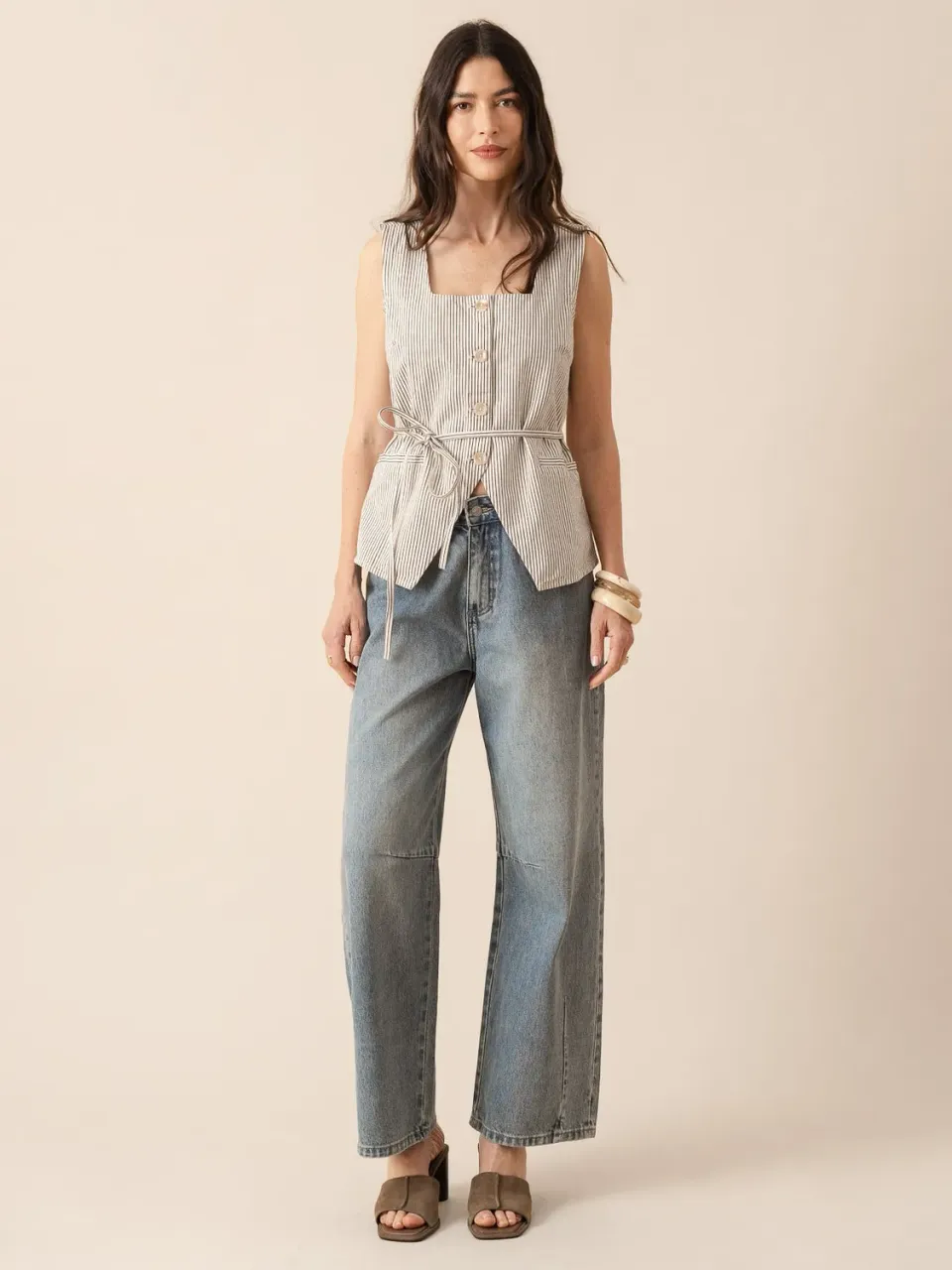 Oraije Brook jeans balloon blu vintage