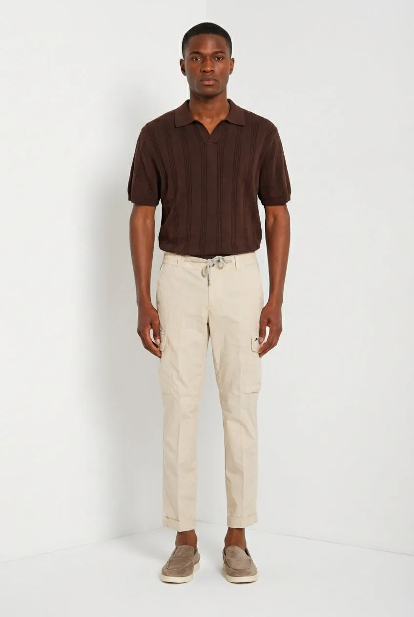 Mason's Chile Jogger pantalone cargo beige chiaro extra slim