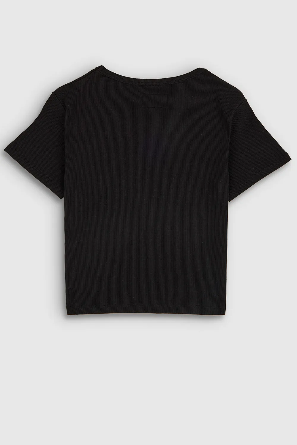 Teddy Smith T-Rema t-shirt costine nero donna