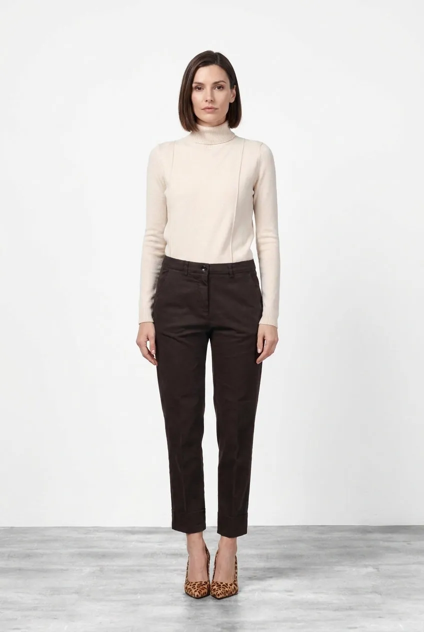 Mason's New York Carrot pantalone chino marrone raso