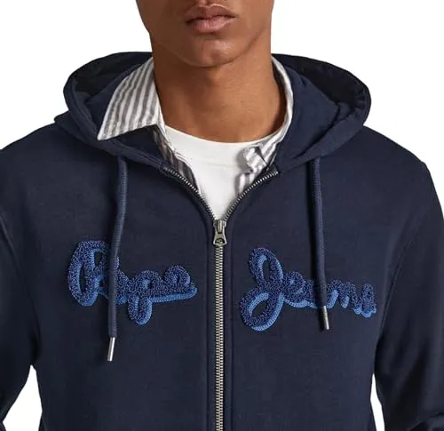 Pepe Jeans Ryan Zip Felpa Uomo L con Cappuccio