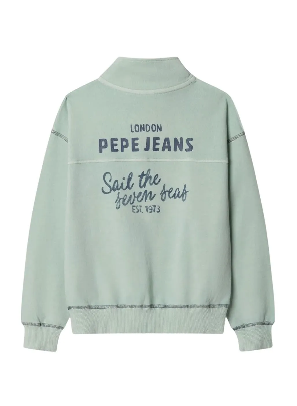 Pepe Jeans Preston Felpa Bambino 12 Anni Mezza Zip