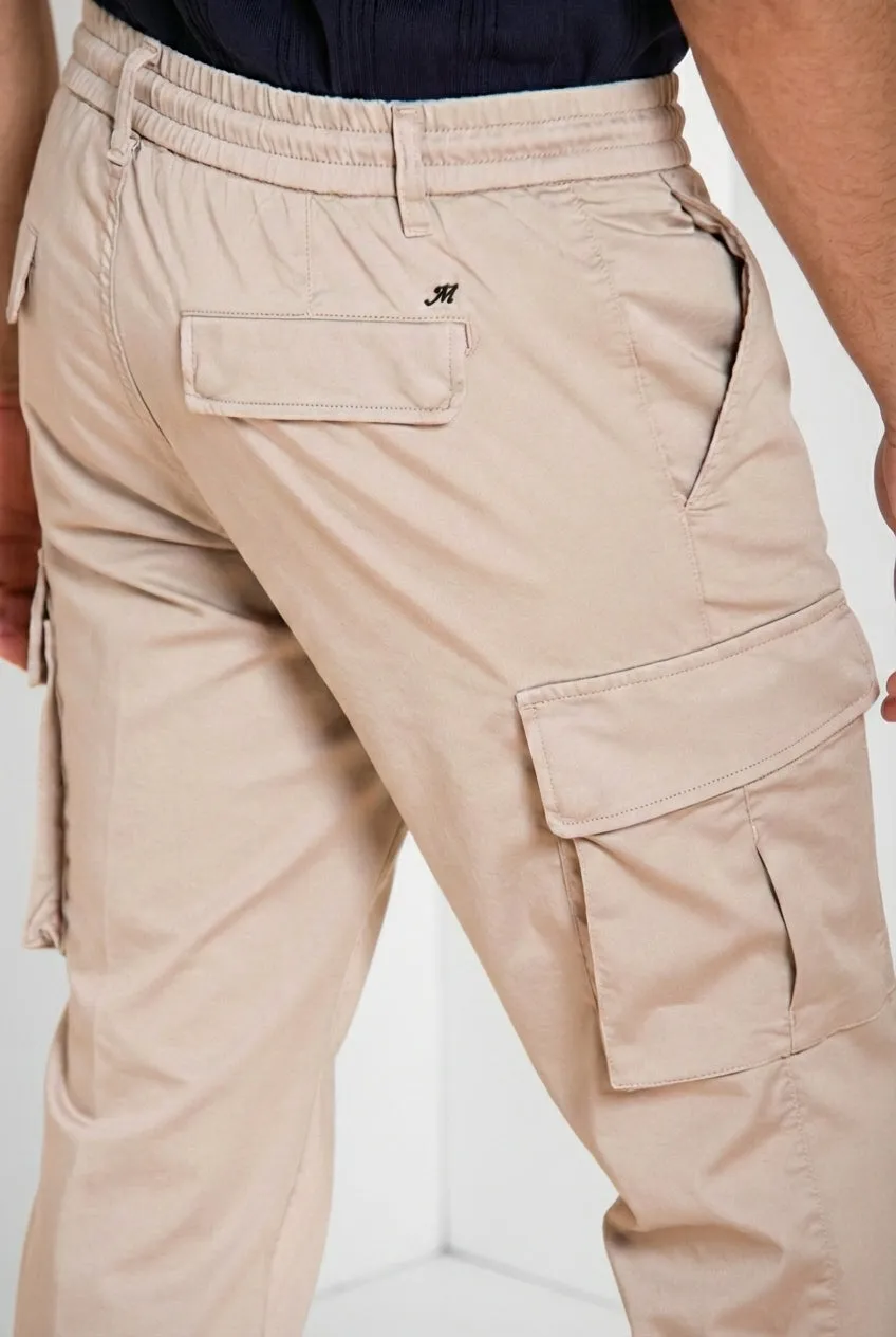 Mason's Chile Jogger Cargo Uomo Beige Chiaro Extra Slim