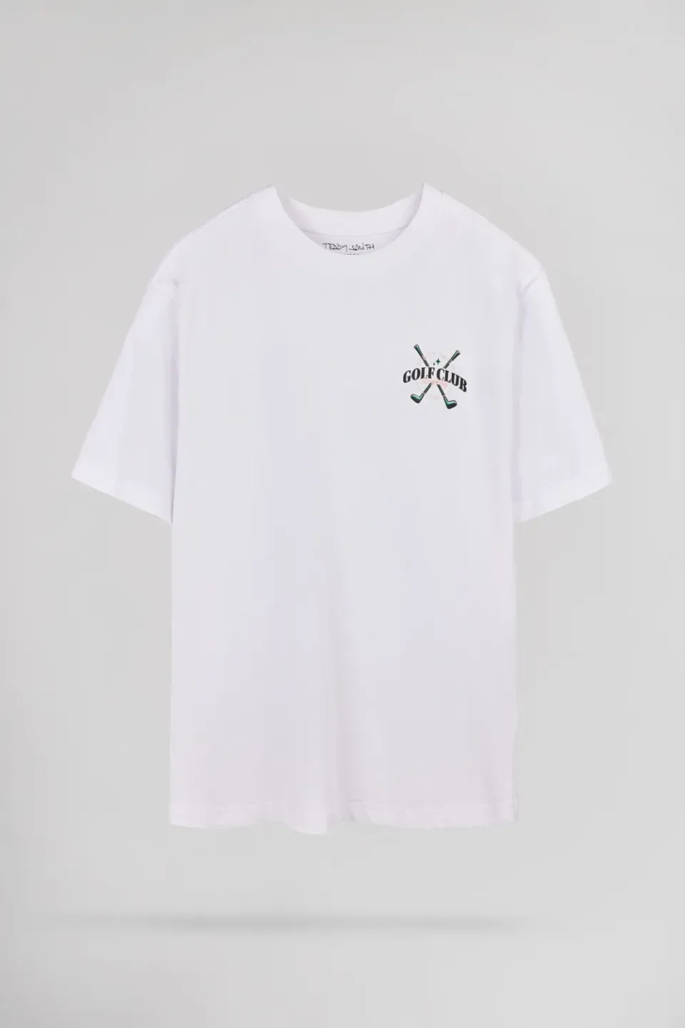 Teddy Smith T-Damien MC t-shirt uomo bianca ampia