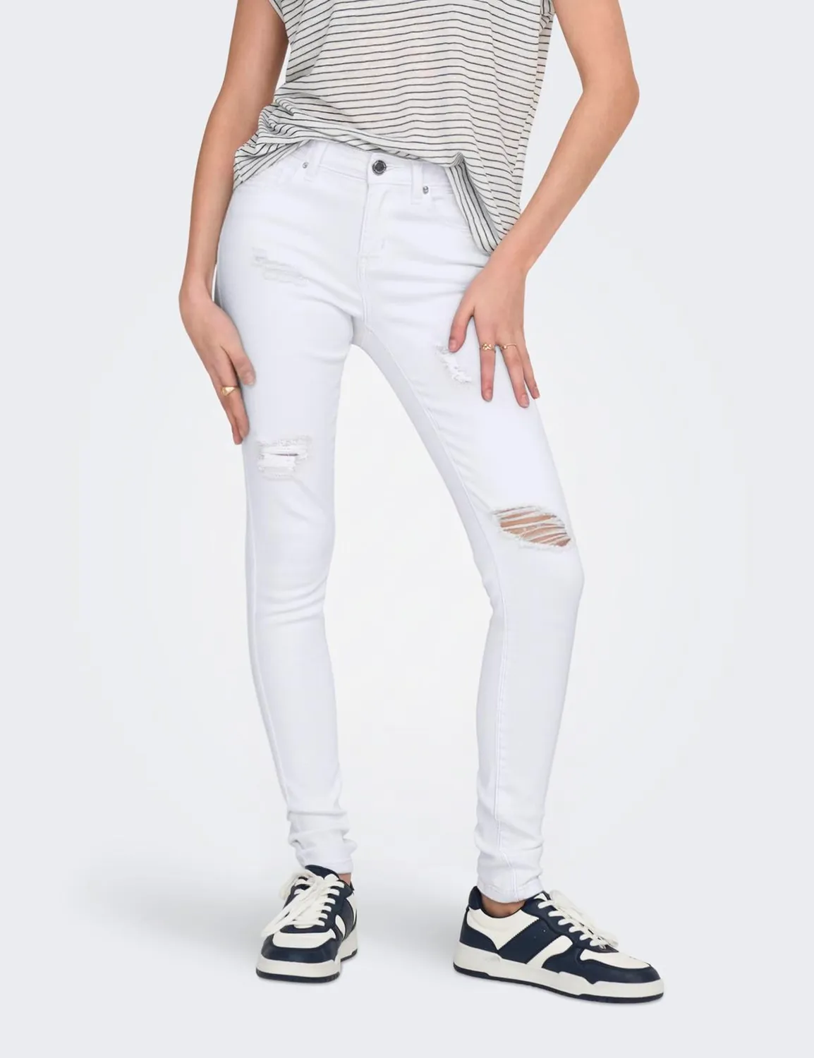 ONLY Onlwauw jeans destroy donna M/34 bleach