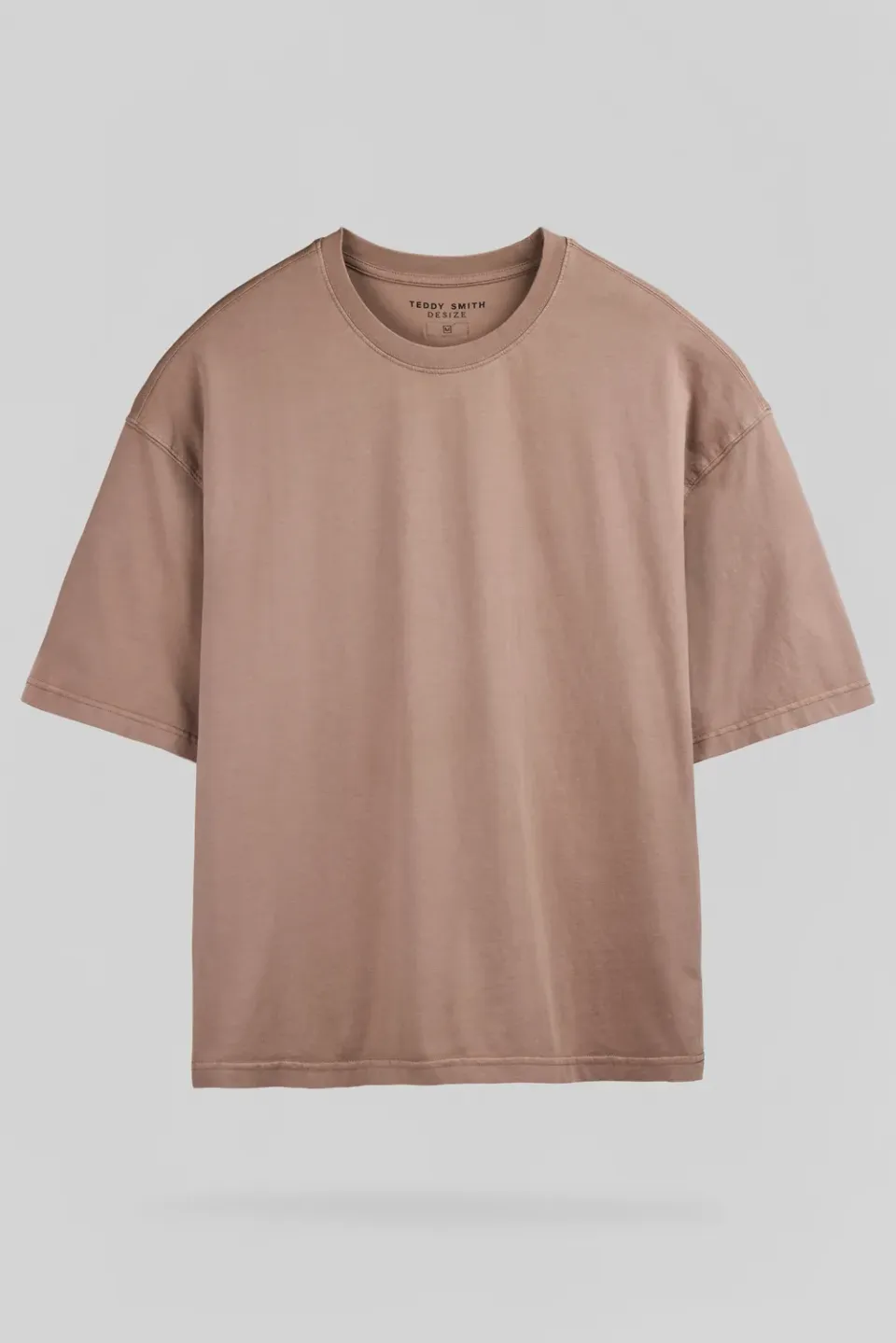 Teddy Smith T-Essential MC t-shirt uomo rose cendre oversize