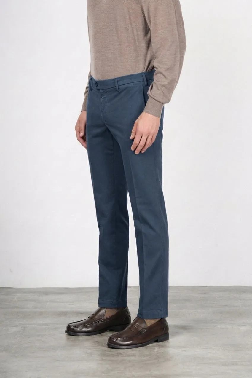 Mason's New York pantalone chino regular blu royal