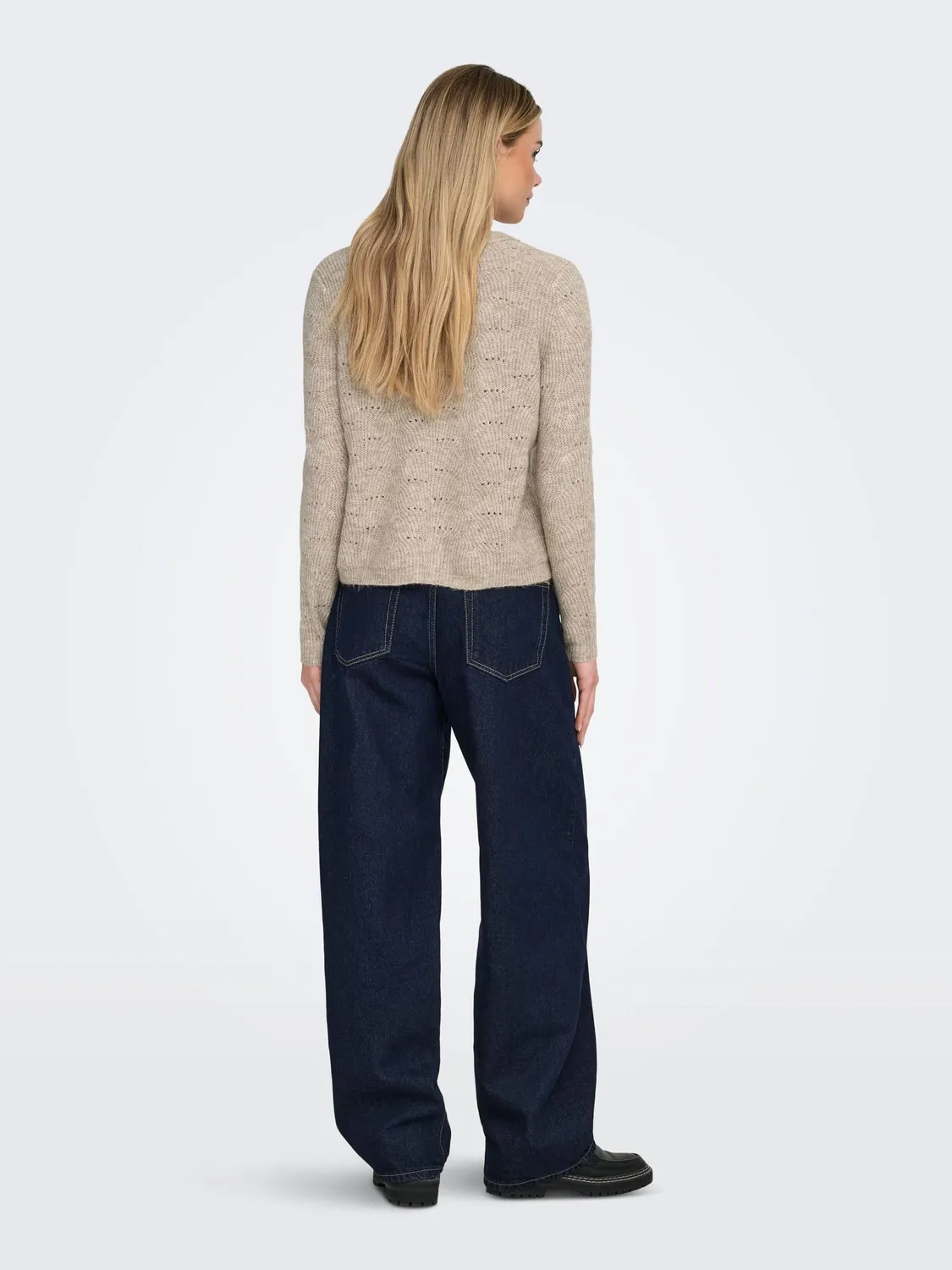 ONLY Onllolli pullover maglia donna taupe gray