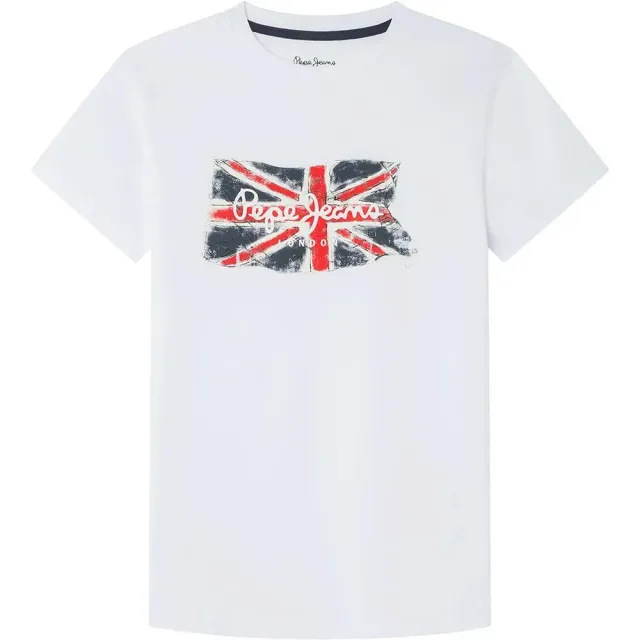 Pepe Jeans Clag Jr t-shirt bambino 10 anni bianca