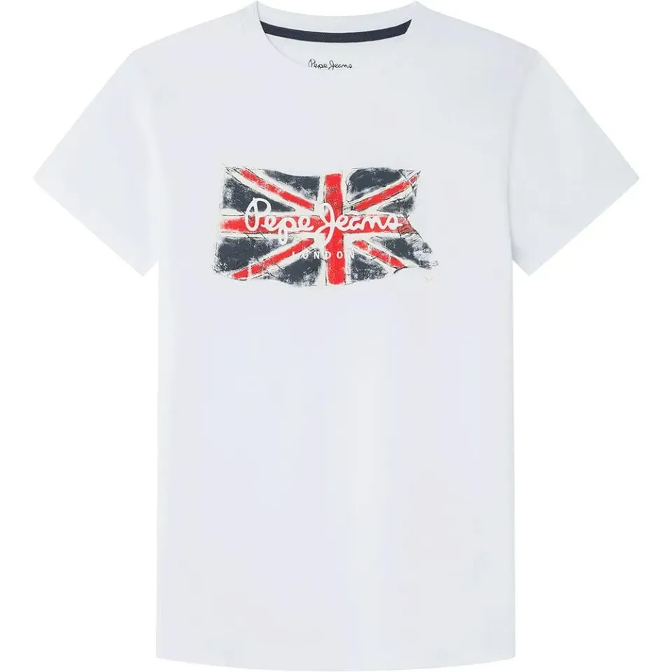 Pepe Jeans Clag Jr t-shirt bambino 10 anni bianca