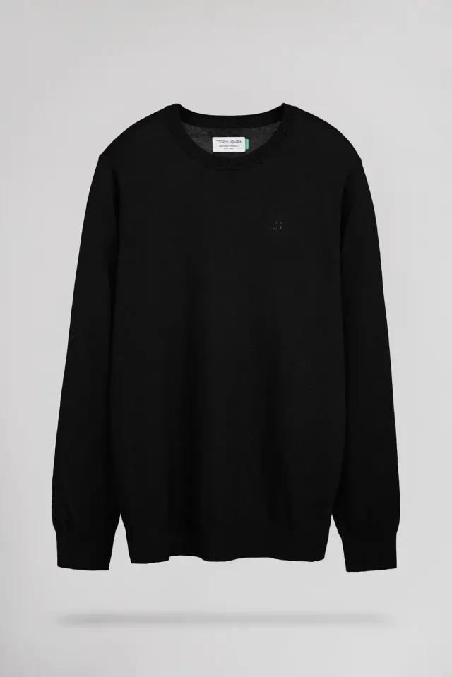 Teddy Smith P-Martino Maglione girocollo nero slim