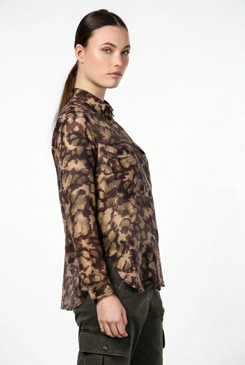 Mason's City Field camicia donna mussola camouflage ghiaccio