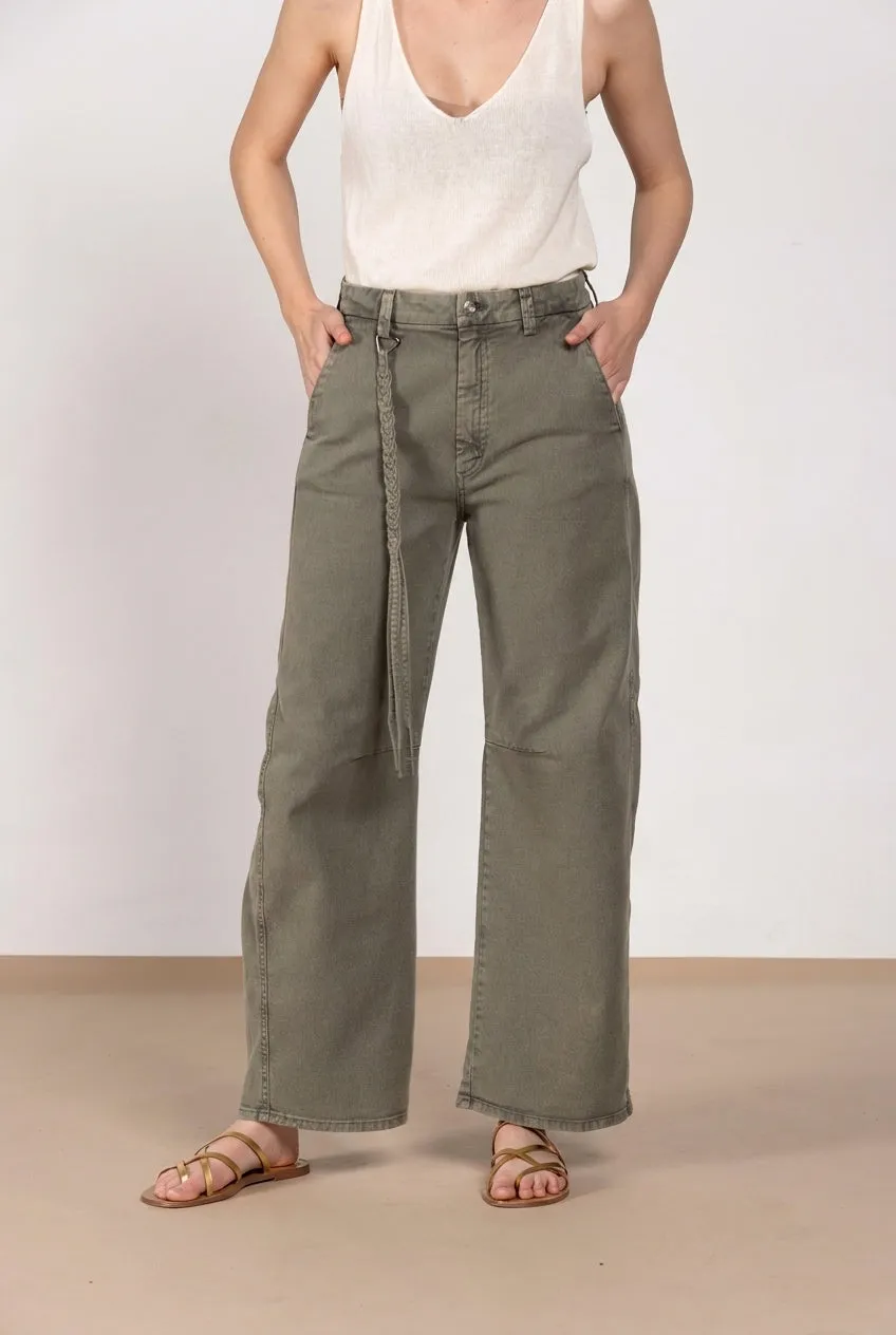 Mason's Valerie Denim Donna Verde Balloon Fit