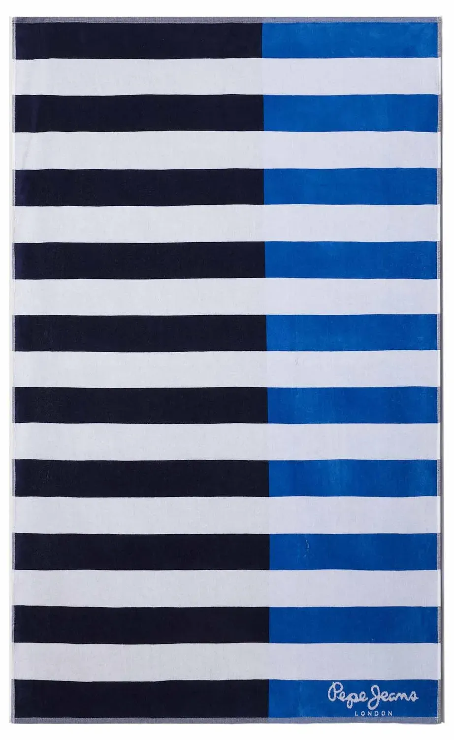 Pepe Jeans Stripes Towel Asciugamano Blu Cotone