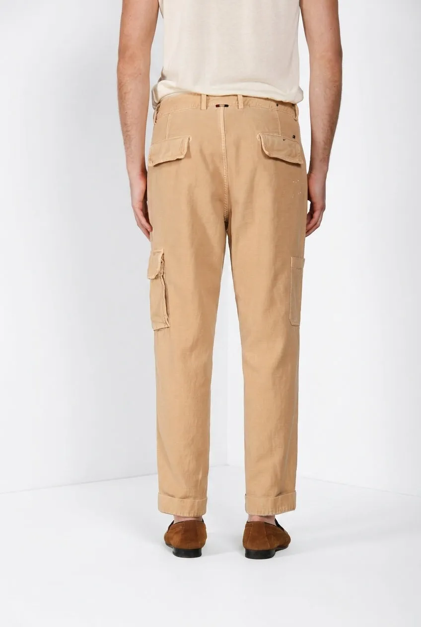 Mason's Cuba Work M74 pantalone uomo kaki cotone