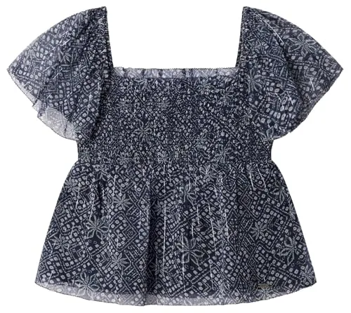 Pepe Jeans Honey Camicia Blusa 12 Anni Chiffon Stampato