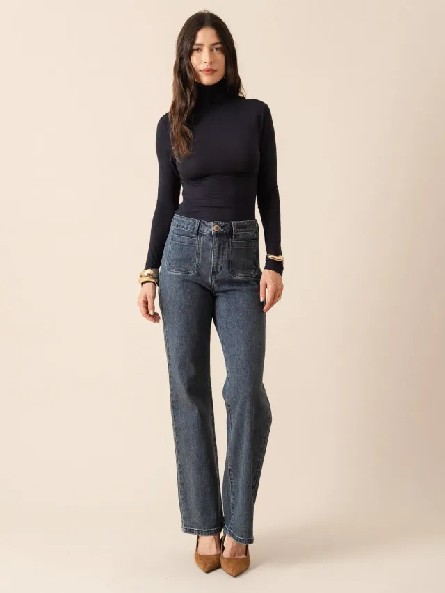 Oraije Felix jeans dritti blu stone denim