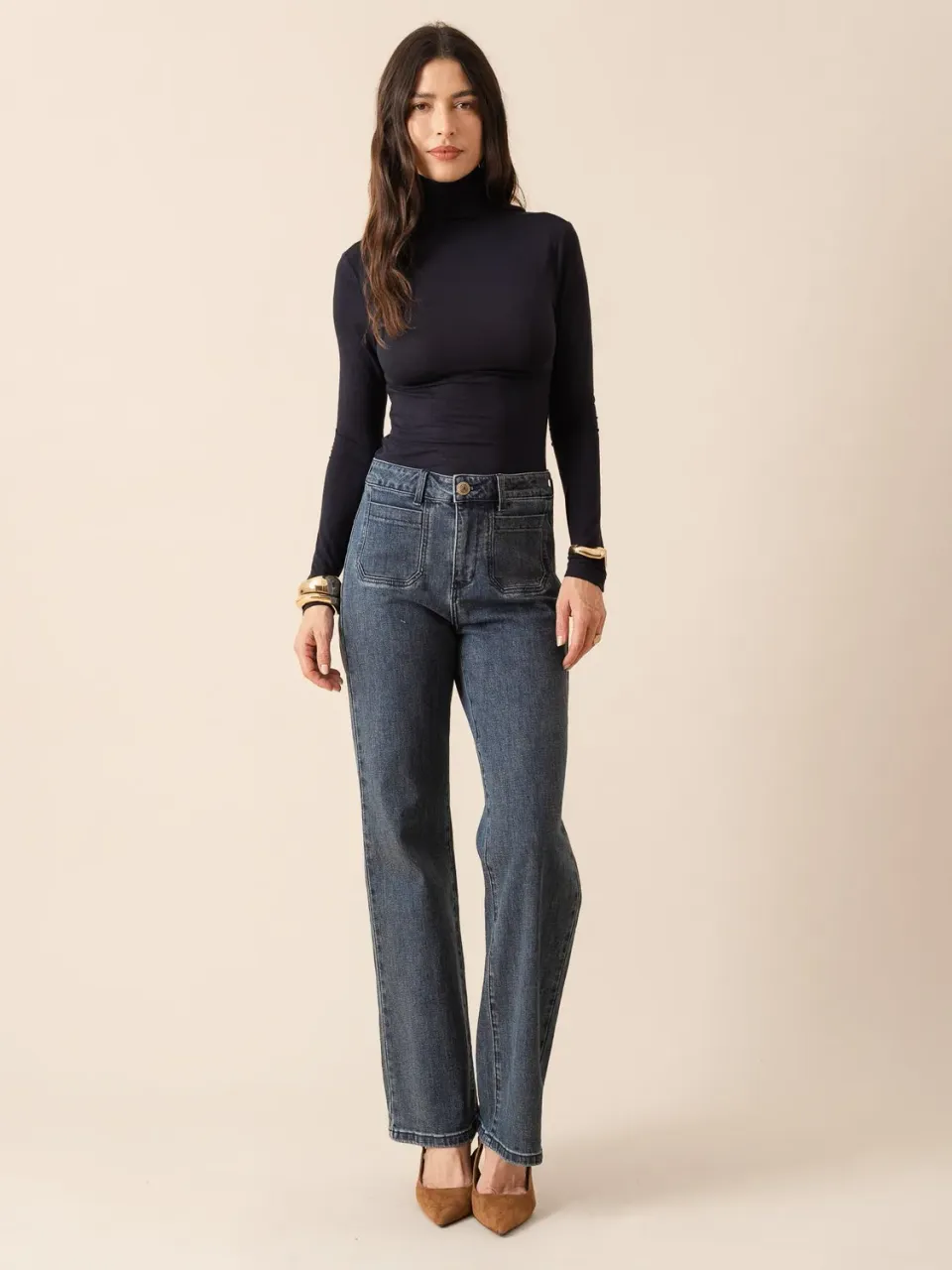 Oraije Felix jeans dritti blu stone denim