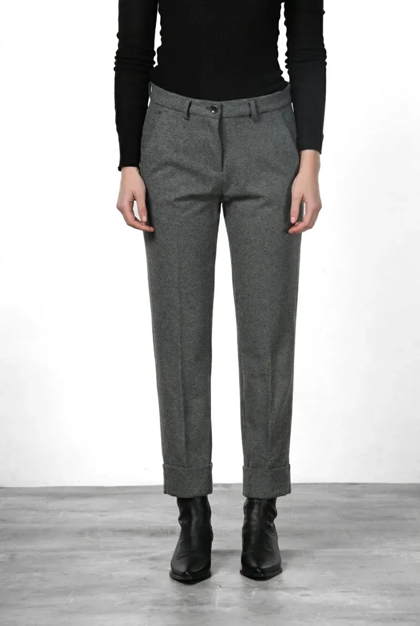 Mason's New York Carrot chino donna grigio jersey