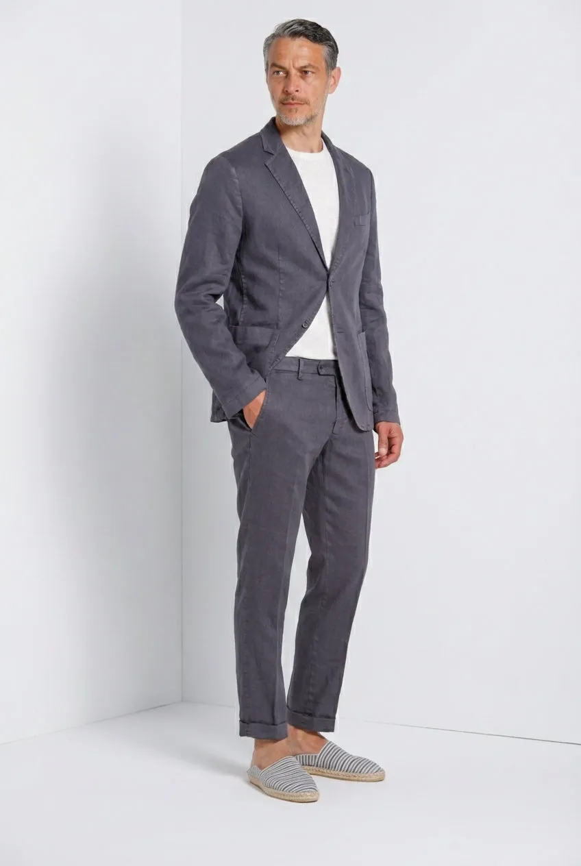 Mason's Da Vinci blazer uomo carta zucchero lino