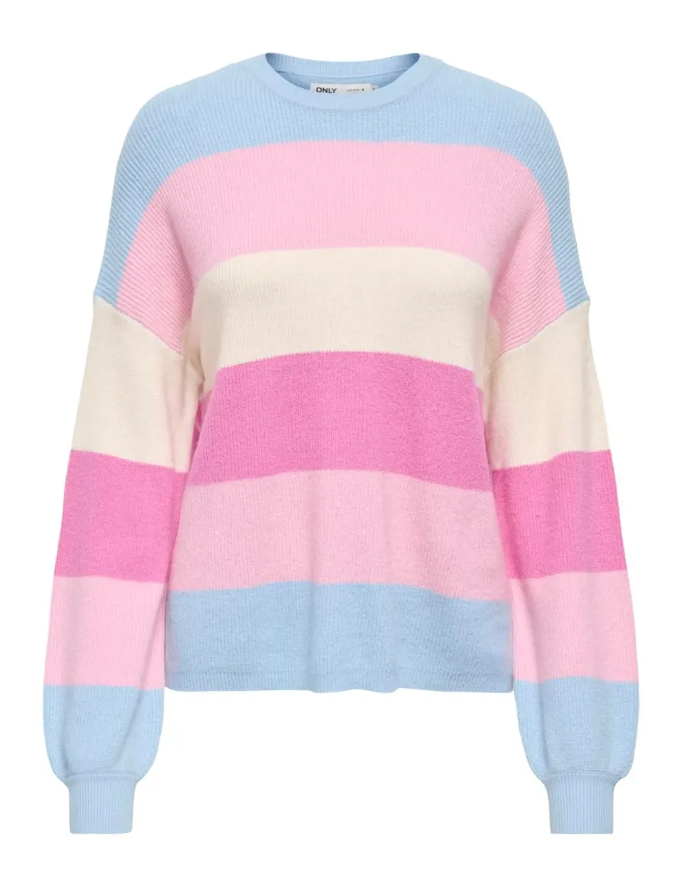 ONLY Onlibi maglione blu cachemire S