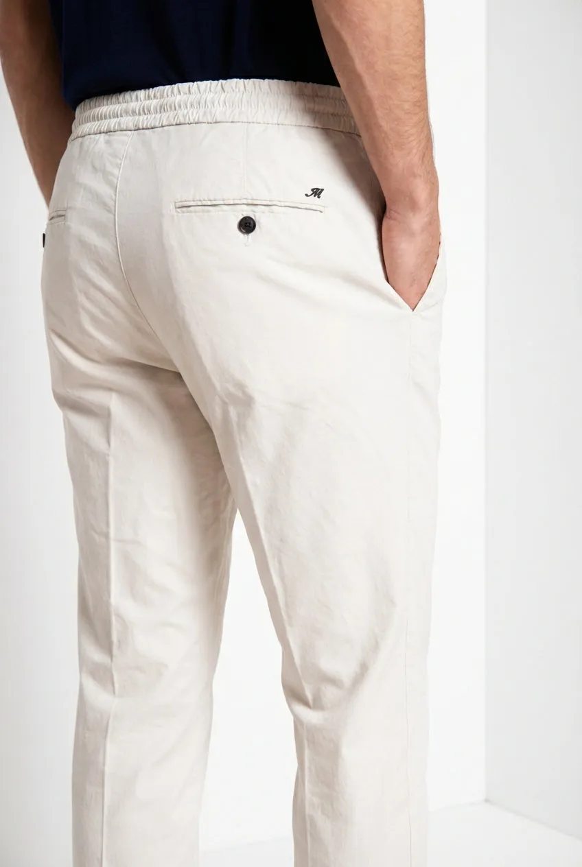 Mason's New York Sack pantalone jogger bianco regular