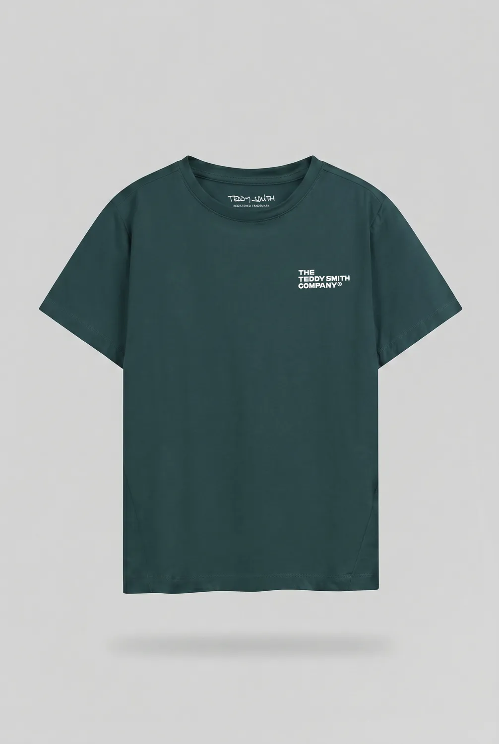Teddy Smith T-Company t-shirt bambino verde elasticizzata slim