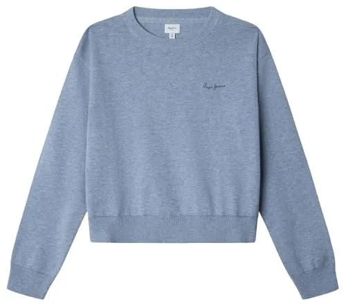 Pepe Jeans Bayla maglione bambina girocollo logo ricamato
