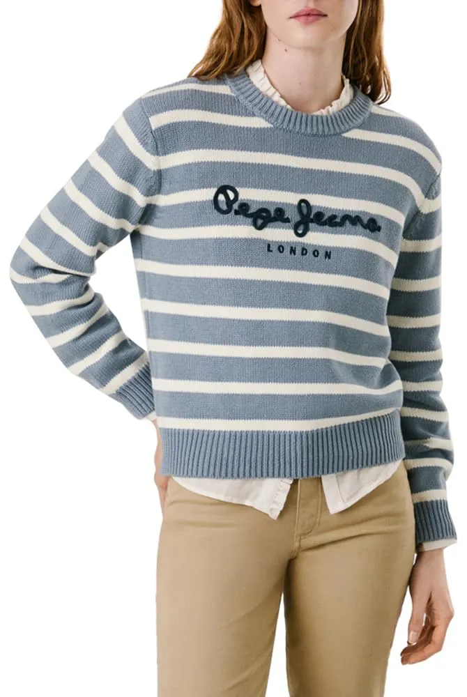 Pepe Jeans Caprice Stripe Maglia Donna L a Righe