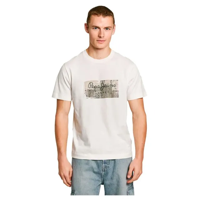 Pepe Jeans Dalter Tee t-shirt uomo bianca L taglio dritto