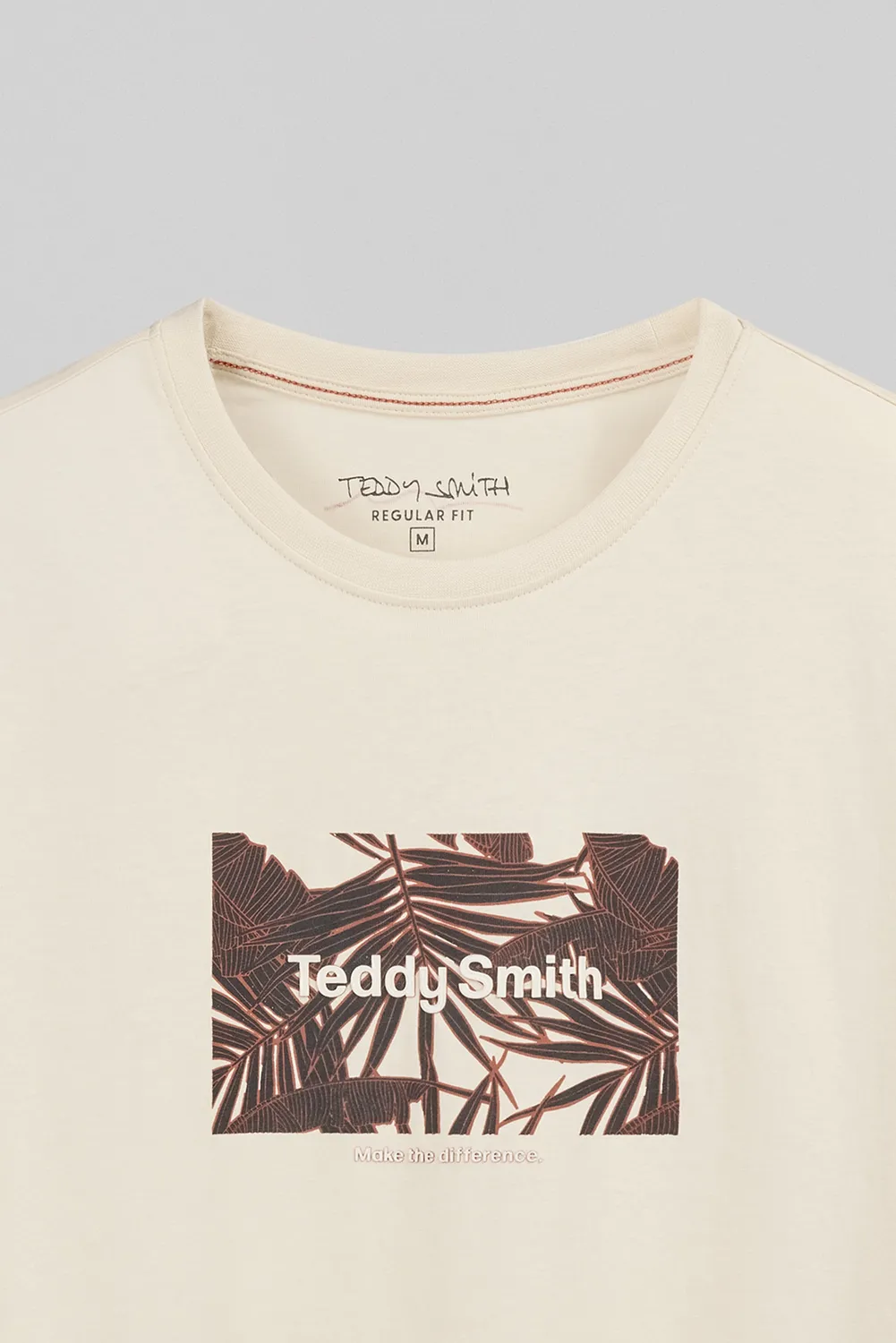 Teddy Smith T-Ares t-shirt uomo cream floreale