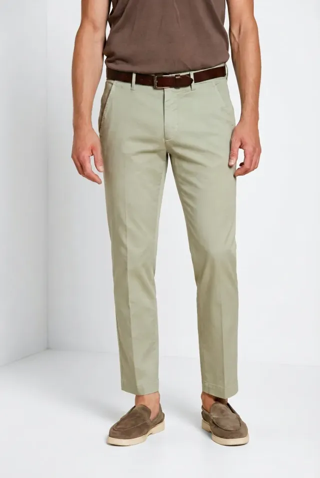 Mason's Torino Flex Chino Uomo Stucco Slim Fit Cotone