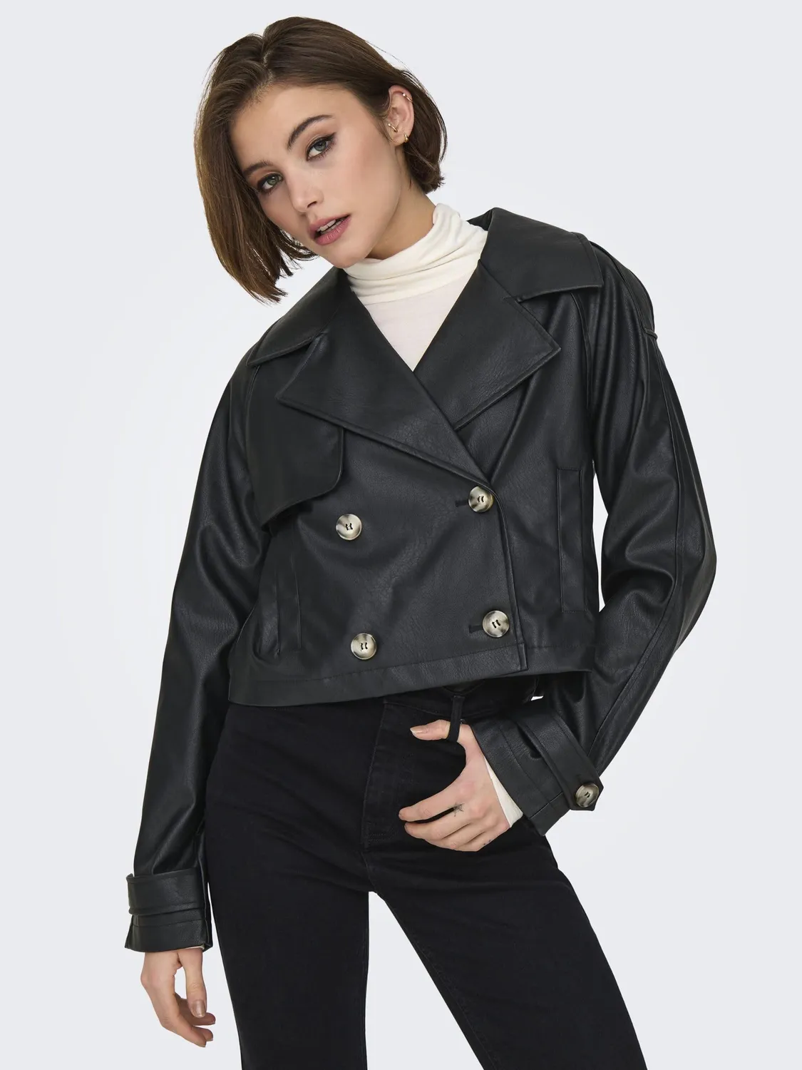 ONLY Onlamia Faux Leather Jacket Cc Otw Giacca M